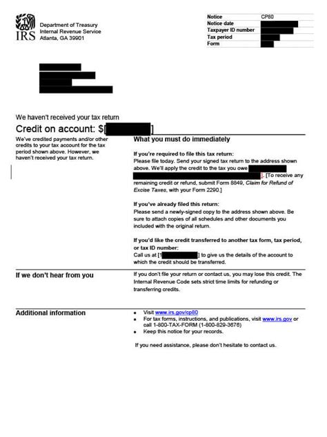 irs cp80 302 -use this as a generic way to respond to IRS collection notices